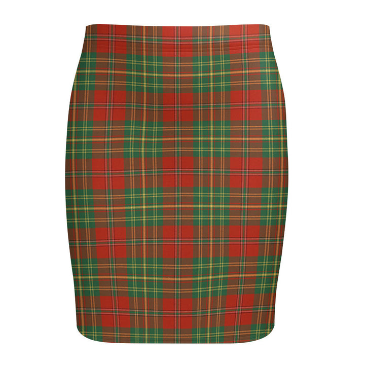 Leask Ancient Tartan Fitted Skirt