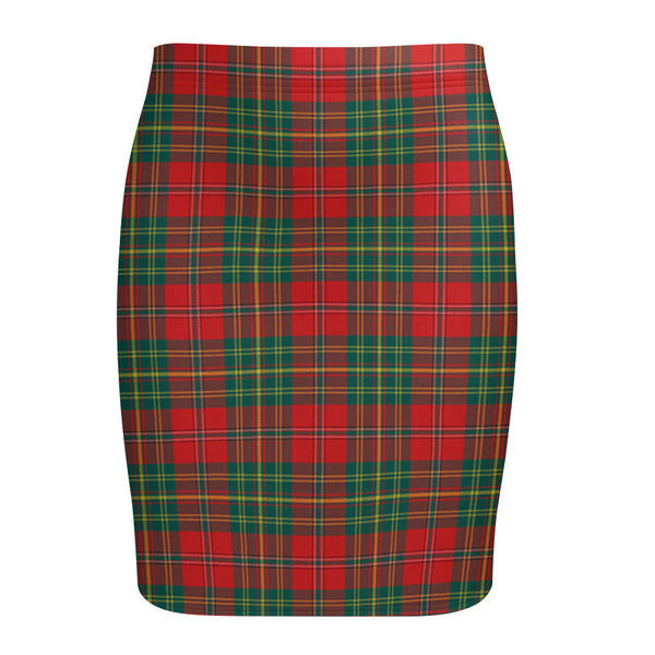 Leask Modern Tartan Fitted Skirt