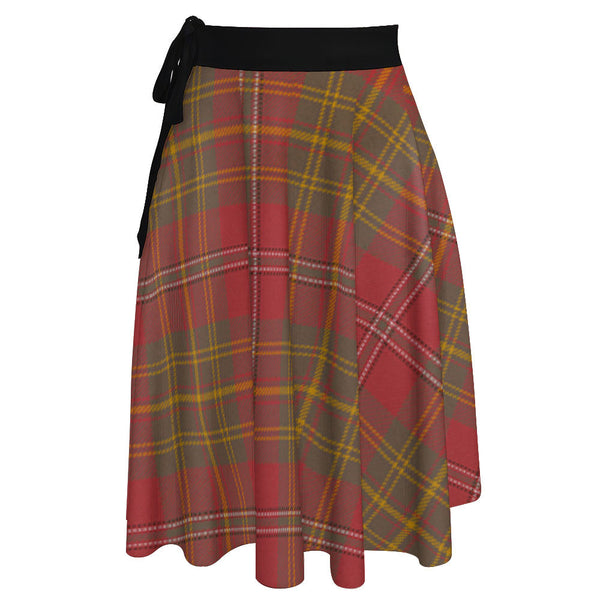 Leask Weathered Tartan Wrap Skirt