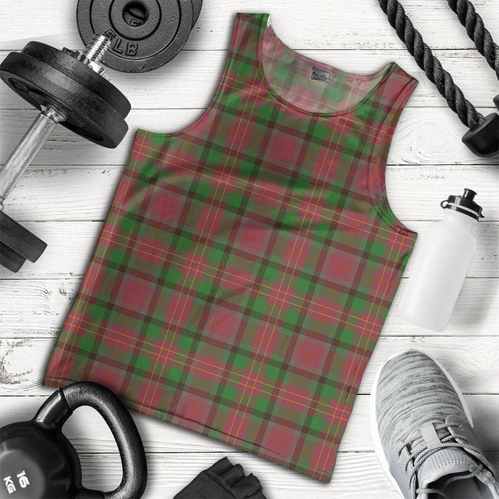 Leighton Ancient Clan Badge Tartan Men Tank Top