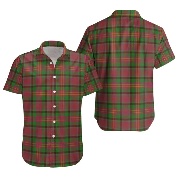 Leighton Ancient Clan Badge Tartan Short Sleeve Shirt