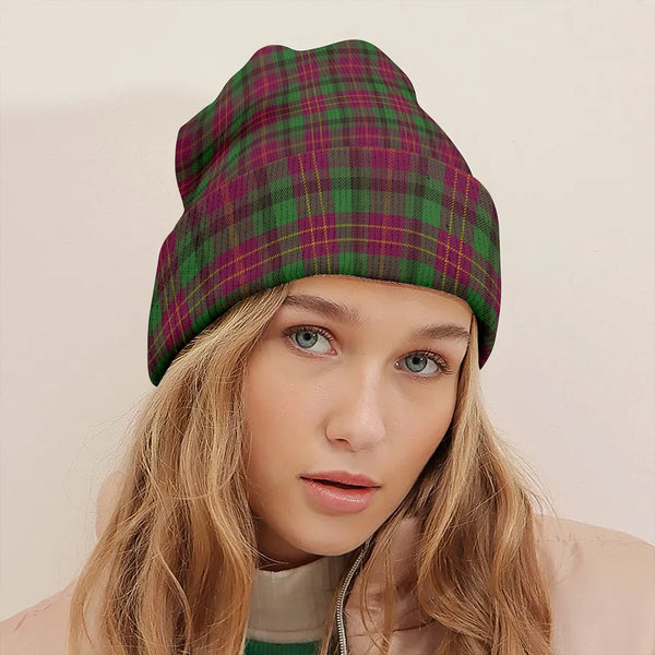 Leighton Modern Clan Badge Tartan Knitted Beanie