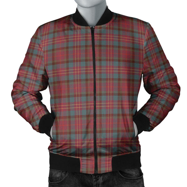 Leighton Weathered Clan Badge Tartan Bomber Jacket