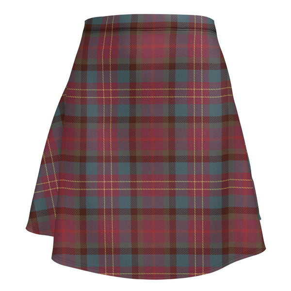 Leighton Weathered Clan Badge Tartan Flared Skirt