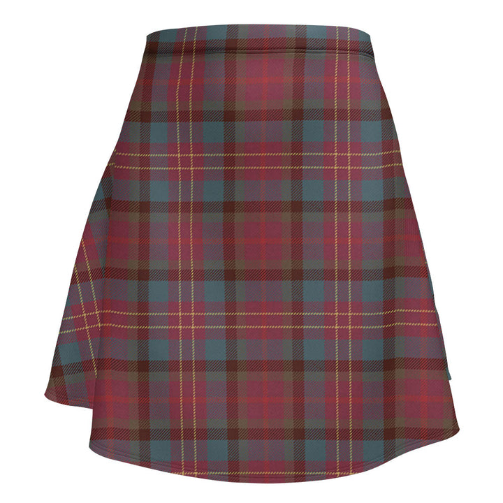 Leighton Weathered Clan Badge Tartan Flared Skirt