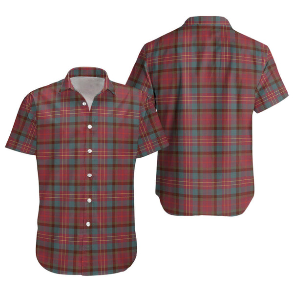 Leighton Weathered Clan Badge Tartan Short Sleeve Shirt