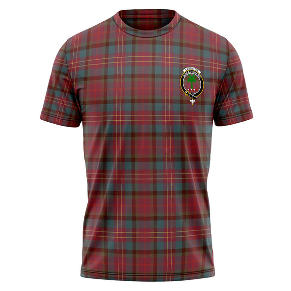 Leighton Weathered Clan Badge Tartan T-Shirt