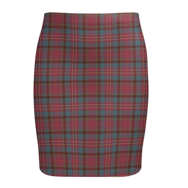 Leighton Weathered Tartan Fitted Skirt