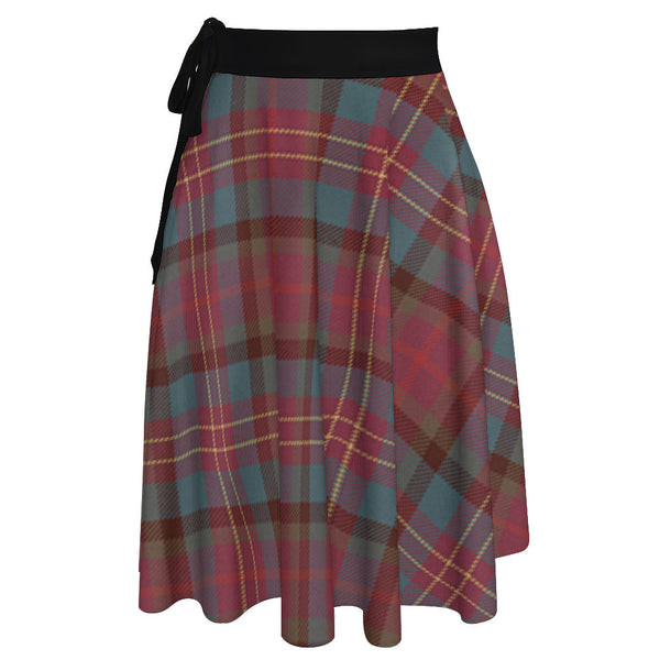 Leighton Weathered Tartan Wrap Skirt