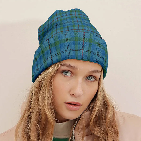 Leith District Ancient Clan Badge Tartan Knitted Beanie