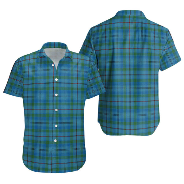 Leith District Ancient Clan Badge Tartan Short Sleeve Shirt