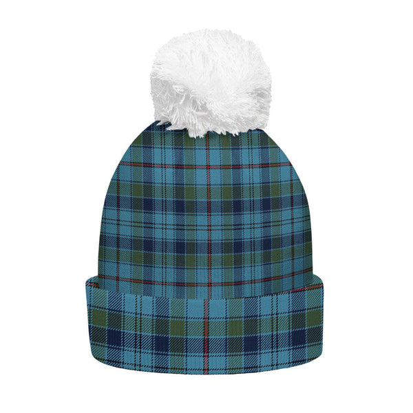 Leith District Modern Clan Badge Tartan Bobble Beanie Hat