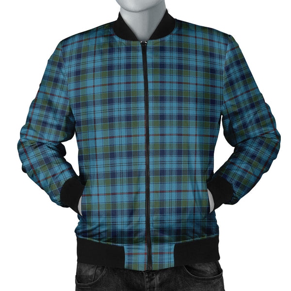Leith District Modern Clan Badge Tartan Bomber Jacket
