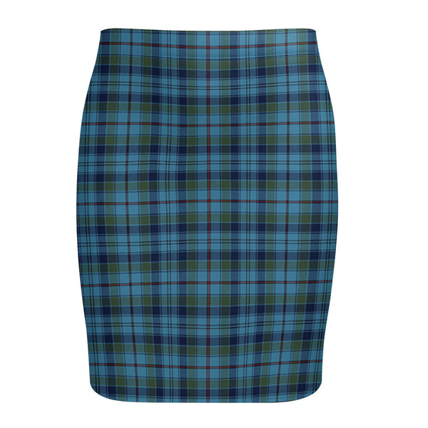 Leith District Modern Tartan Fitted Skirt