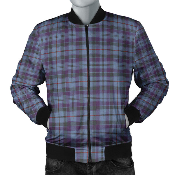 Leith District Weathered Clan Badge Tartan Bomber Jacket