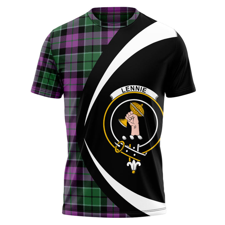 Lennie Ancient Clan Badge Tartan T-Shirt Circle Style Personalized