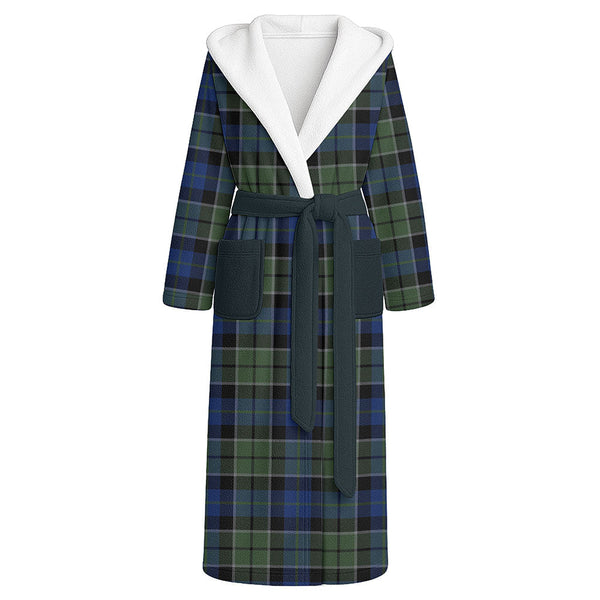 Lennie Modern Clan Badge Tartan Flannel Hooded Bathrobe