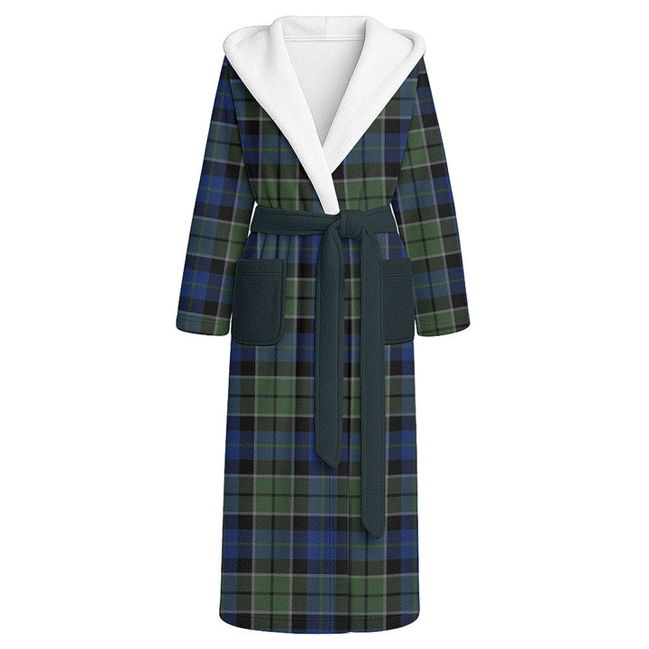 Lennie Modern Clan Badge Tartan Flannel Hooded Bathrobe