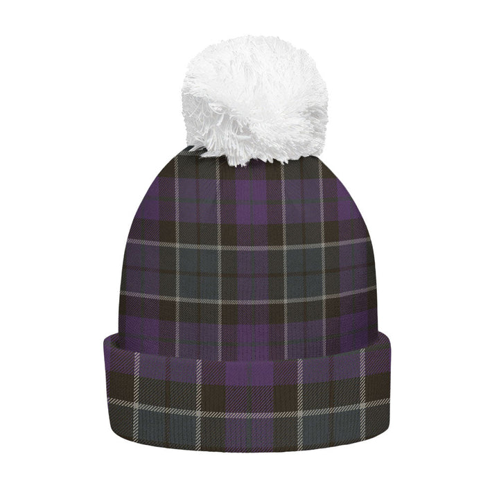 Lennie Weathered Clan Badge Tartan Bobble Beanie Hat
