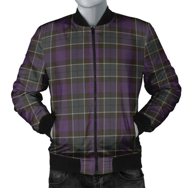 Lennie Weathered Clan Badge Tartan Bomber Jacket