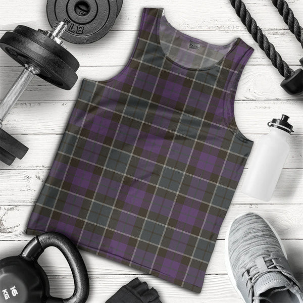 Lennie Weathered Clan Badge Tartan Men Tank Top