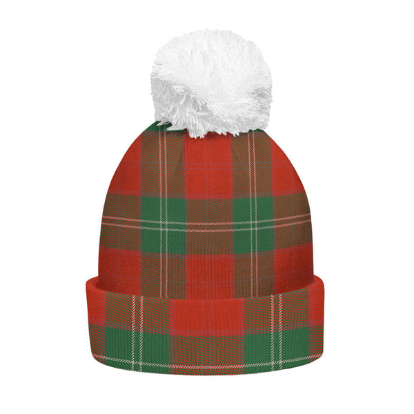 Lennox Ancient Clan Badge Tartan Bobble Beanie Hat