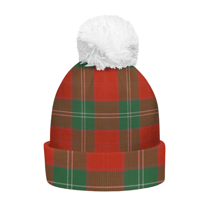 Lennox Ancient Clan Badge Tartan Bobble Beanie Hat