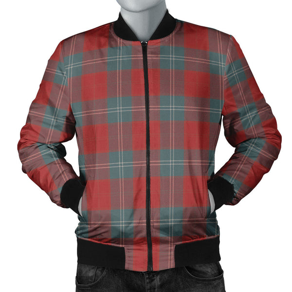 Lennox Weathered Clan Badge Tartan Bomber Jacket