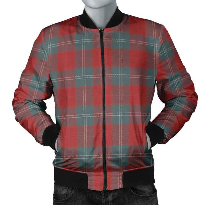 Lennox Weathered Clan Badge Tartan Bomber Jacket