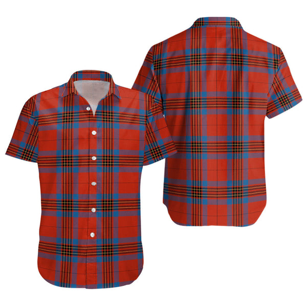 Leslie Ancient Clan Badge Tartan Short Sleeve Shirt
