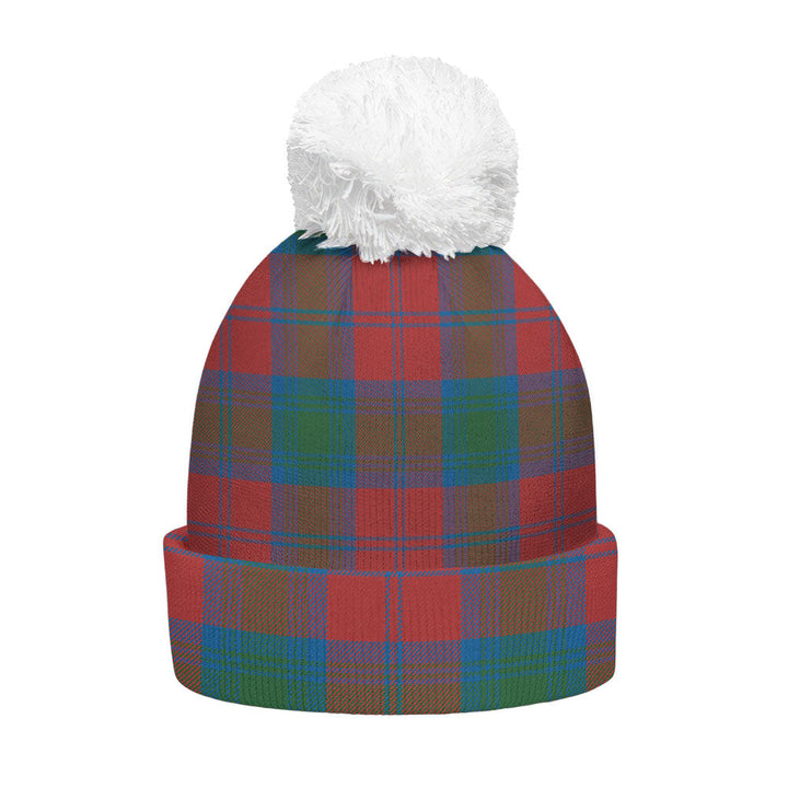 Lindsay Ancient Clan Badge Tartan Bobble Beanie Hat