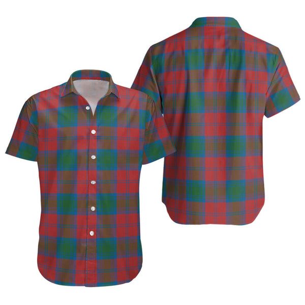 Lindsay Ancient Clan Badge Tartan Short Sleeve Shirt