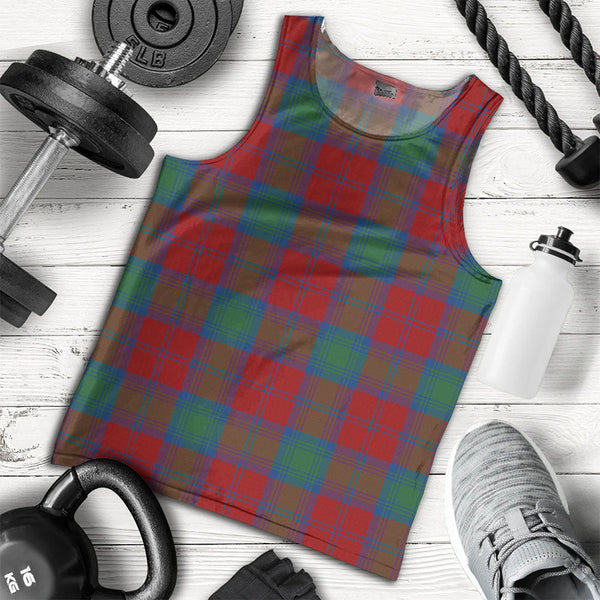 Lindsay Modern Clan Badge Tartan Men Tank Top