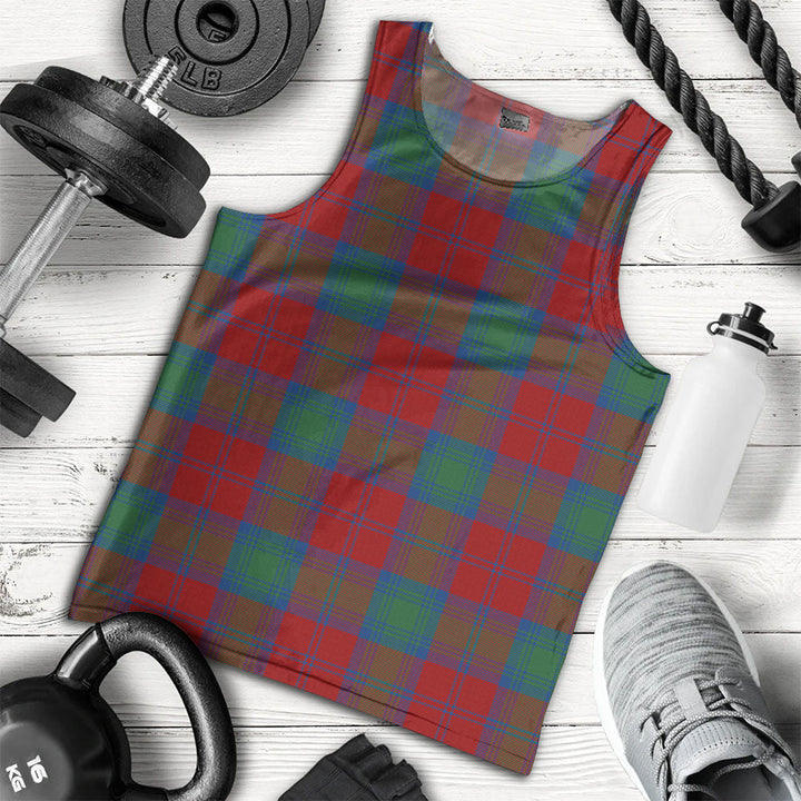 Lindsay Modern Clan Badge Tartan Men Tank Top