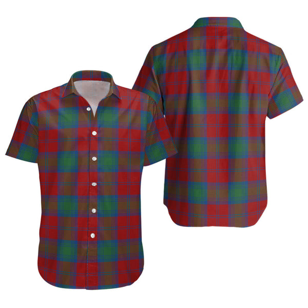 Lindsay Modern Clan Badge Tartan Short Sleeve Shirt