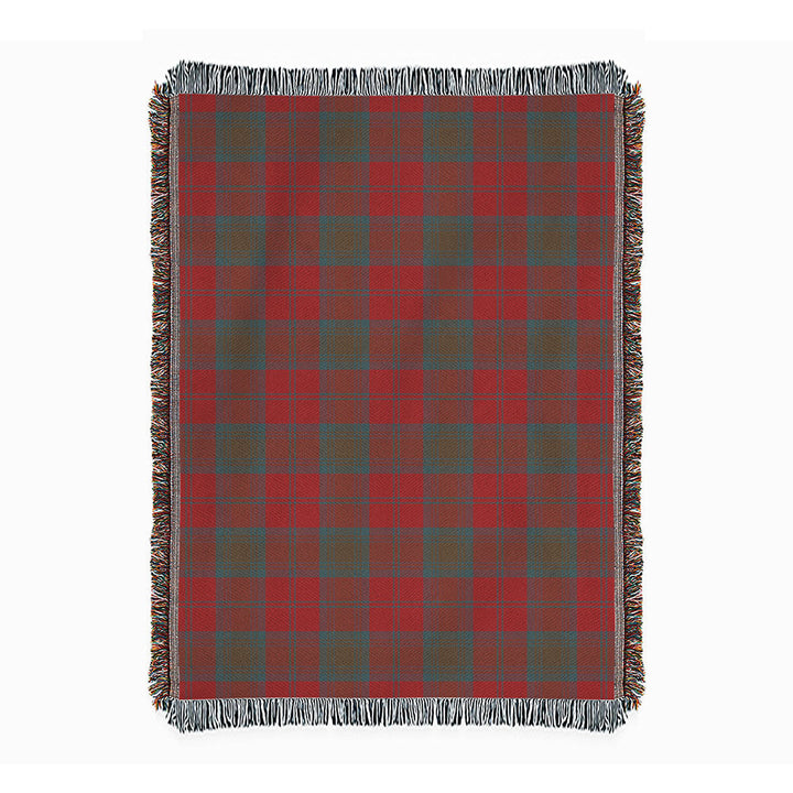 Lindsay Weathered Clan Badge Tartan Woven Blanket