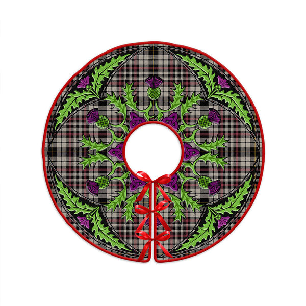 Little Arisaid Ancient Clan Badge Tartan Christmas Tree Skirt Scottish Thistle Design