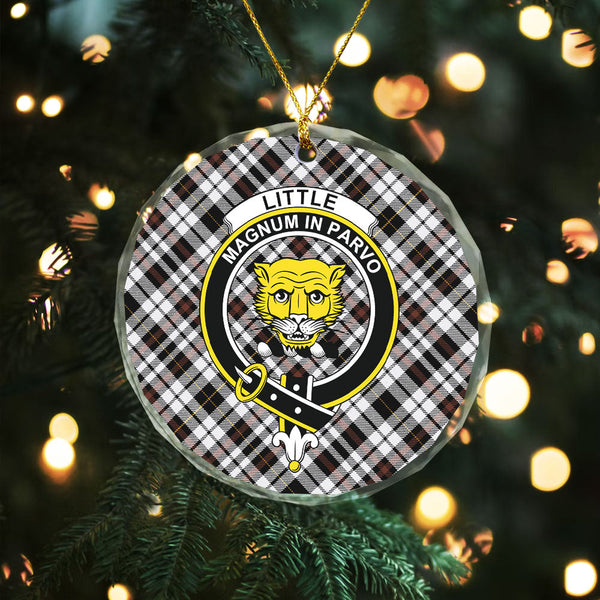 Little Arisaid Modern Clan Badge Tartan Glass Ornament
