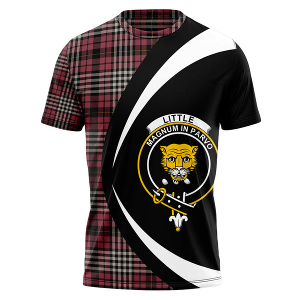 Little of Morton Rigg Ancient Clan Badge Tartan T-Shirt Circle Style Personalized