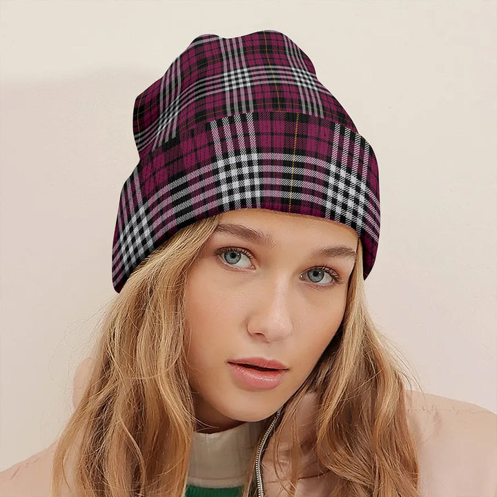 Little of Morton Rigg Modern Clan Badge Tartan Knitted Beanie