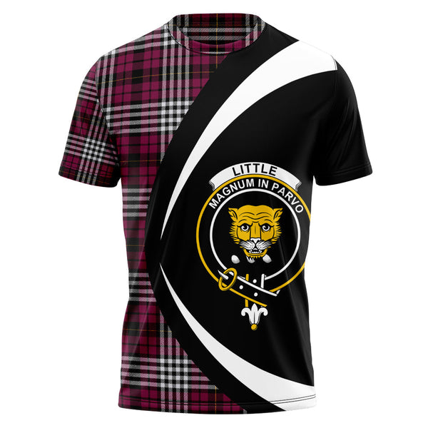 Little of Morton Rigg Modern Clan Badge Tartan T-Shirt Circle Style Personalized