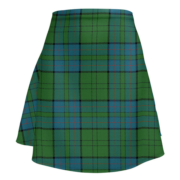 Lockhart Ancient Clan Badge Tartan Flared Skirt