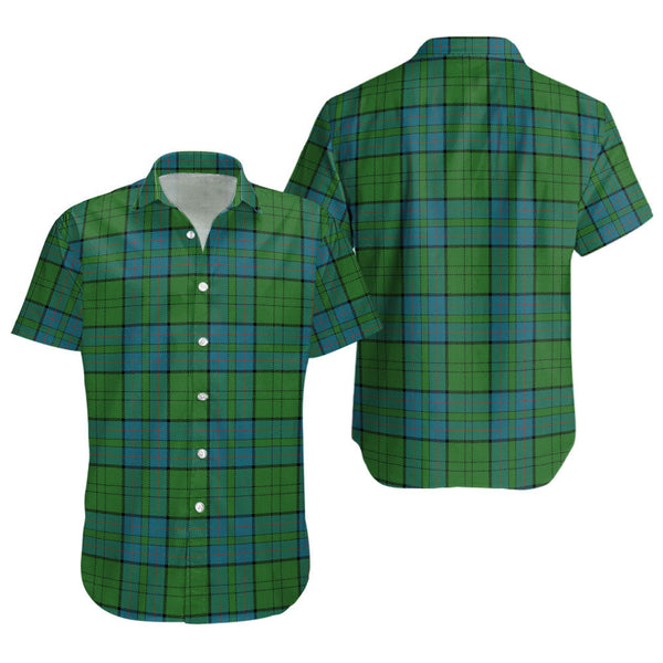 Lockhart Ancient Clan Badge Tartan Short Sleeve Shirt