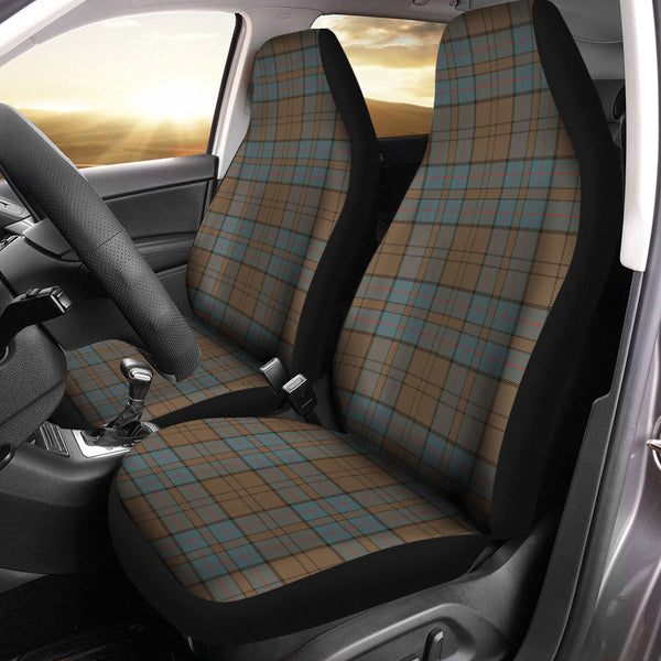 Lockhart Weathered Clan Badge Tartan Car Seat Covers
