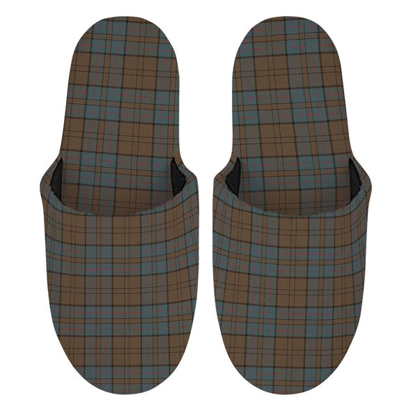 Lockhart Weathered Clan Badge Tartan Mop Slippers