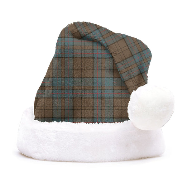 Lockhart Weathered Clan Badge Tartan Plush Christmas Hat