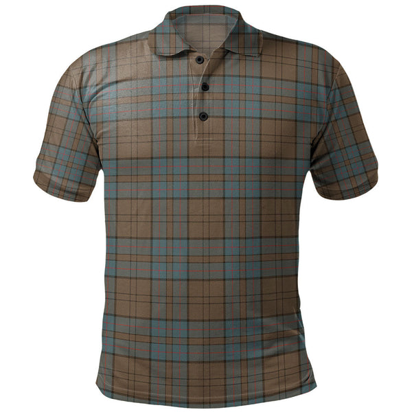 Lockhart Weathered Clan Badge Tartan Polo Shirt