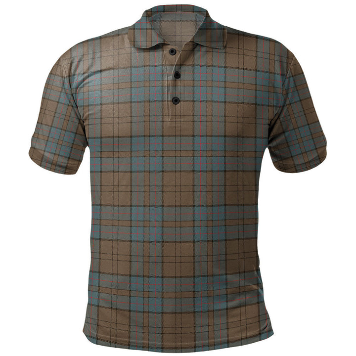 Lockhart Weathered Clan Badge Tartan Polo Shirt