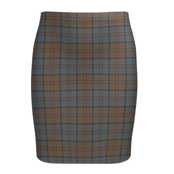 Lockhart Weathered Tartan Fitted Skirt