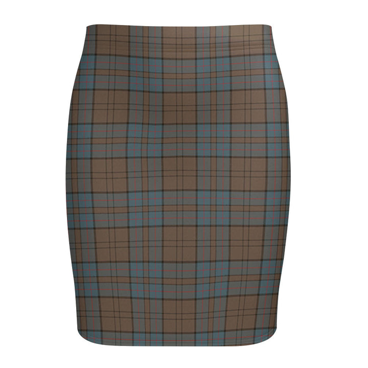 Lockhart Weathered Tartan Fitted Skirt